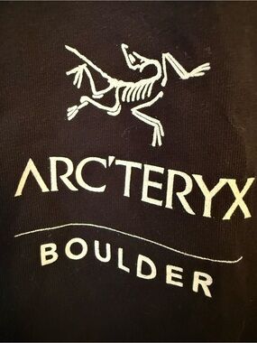 Arc'teryx BOULDER Graphic Logo Tee in Black and White